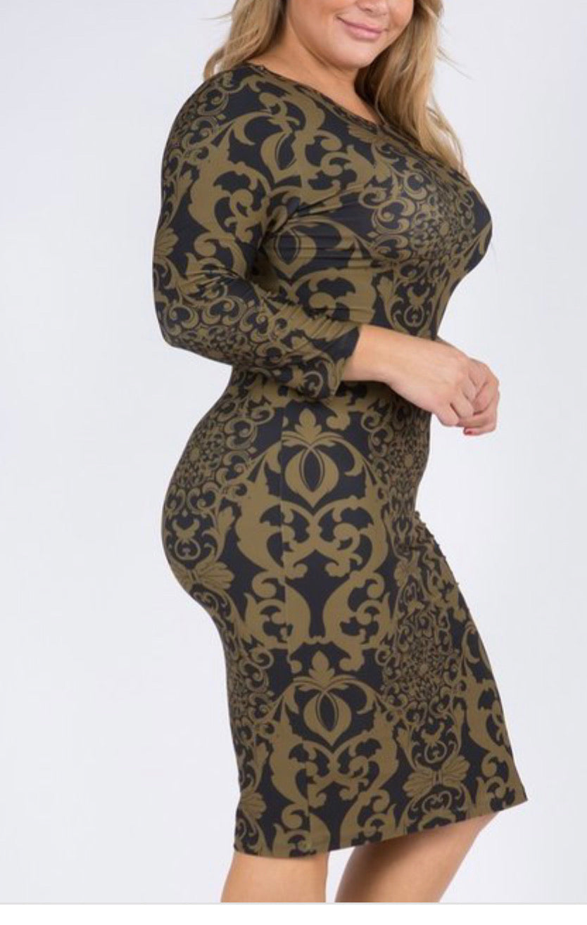 Regal midi dress