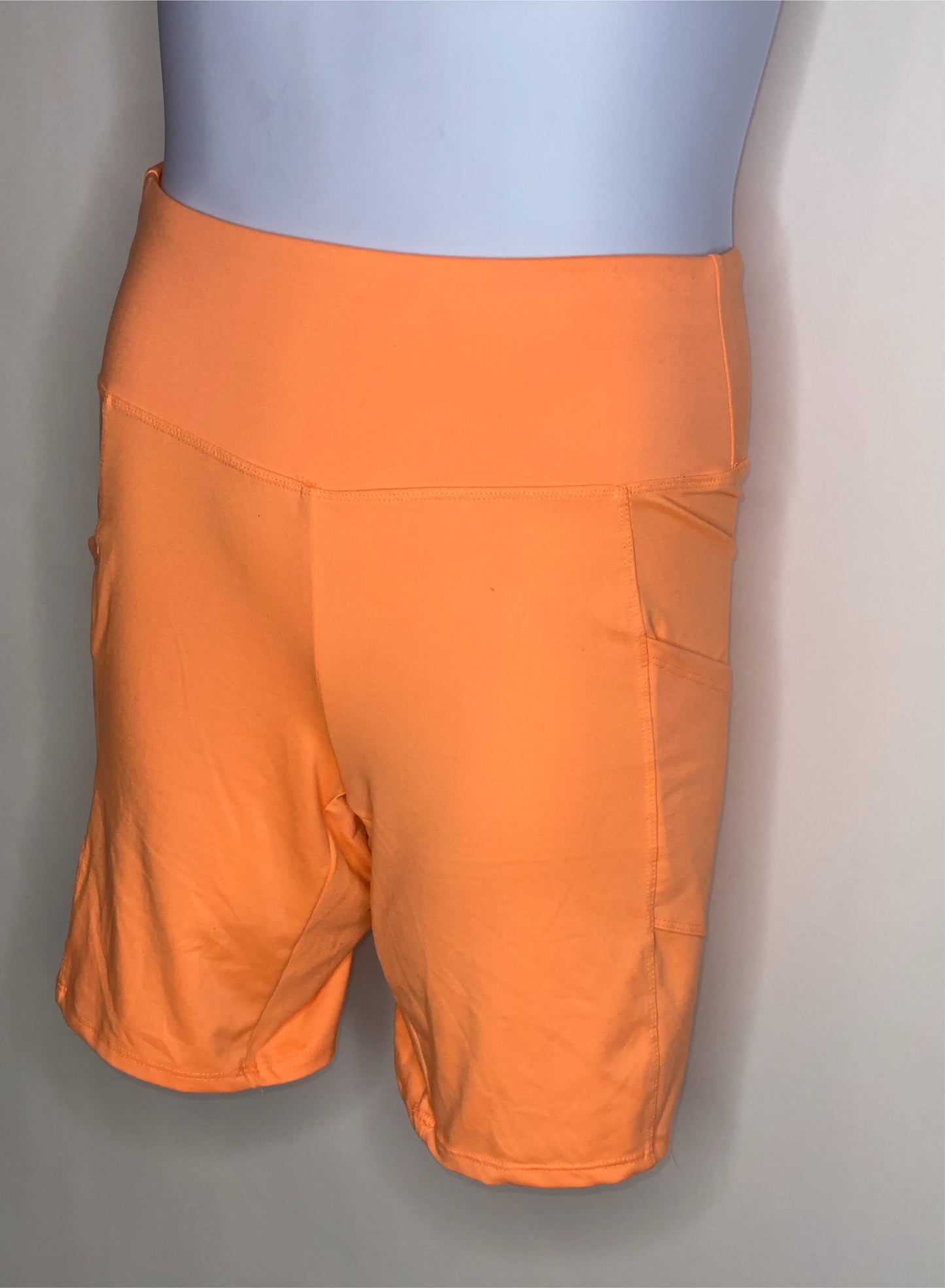 Biker plus (neon coral)-with pockets