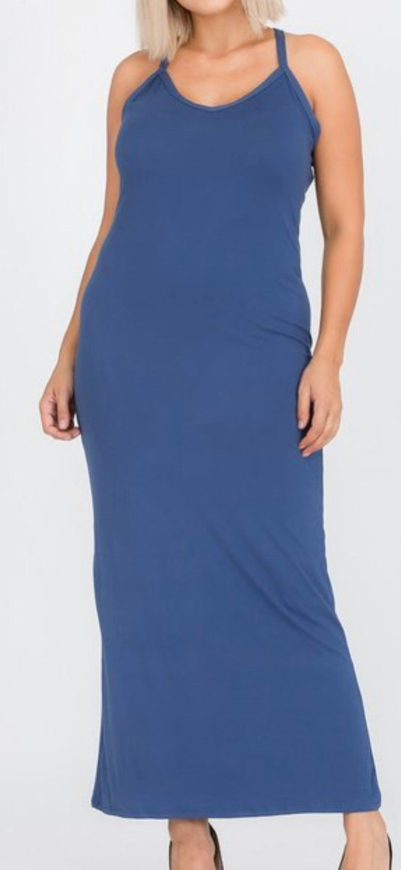 Everyday maxi dress (blue)